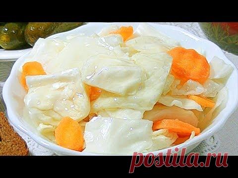 Хрустящая КАПУСТА маринованная кусочками.