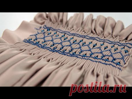 Pleating & Embroidery Stitches with Beads: Learn English Smocking