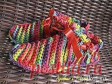 носки крючком и спицами