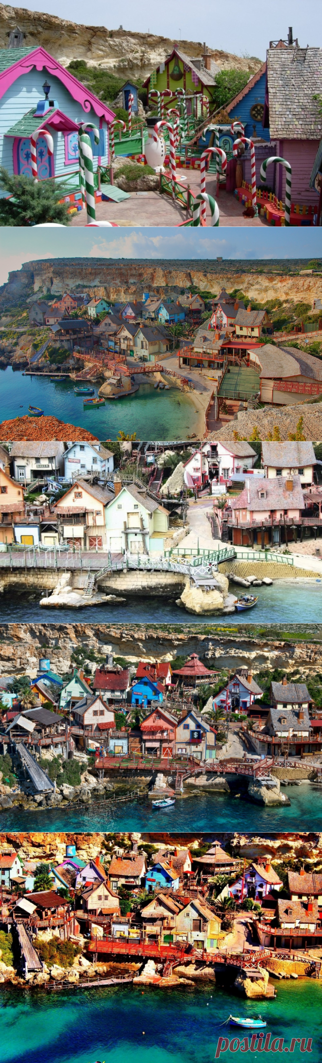 Деревенька Sweethaven Popeye Village на Мальте..