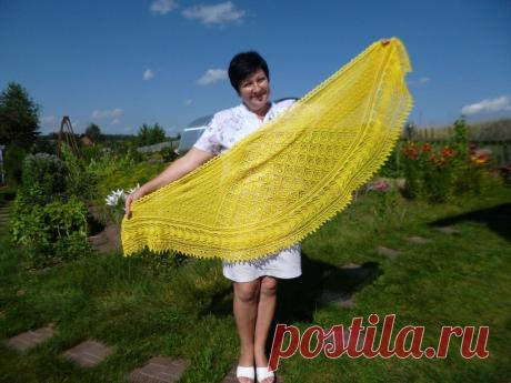 Шаль &quot;Майское яблоко&quot; | Искусница