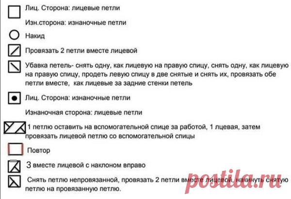 Узор спицами для вязаных пляжных вещей