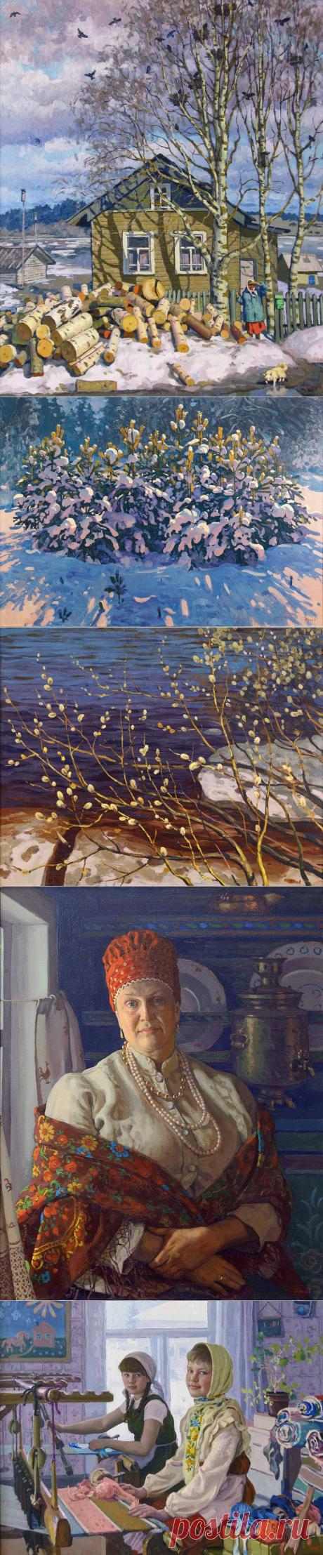 Художник Павел Попов. Деревенское...