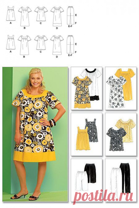 McCall's Pattern: M5640 Women's Tops, Dresses, Shorts and Capri Pants — jaycotts.co.uk - Sewing Supplies