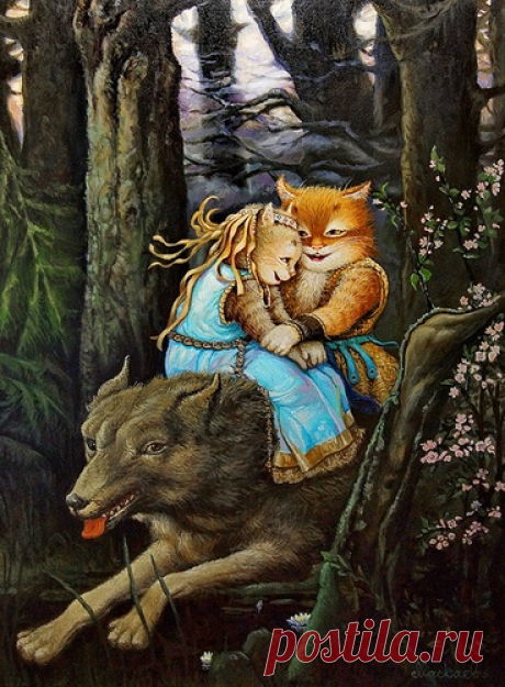 И серый волк - картина А.В.Маскаева, продажа картин в Москве, цены | Интернет магазин Арт Вернисаж