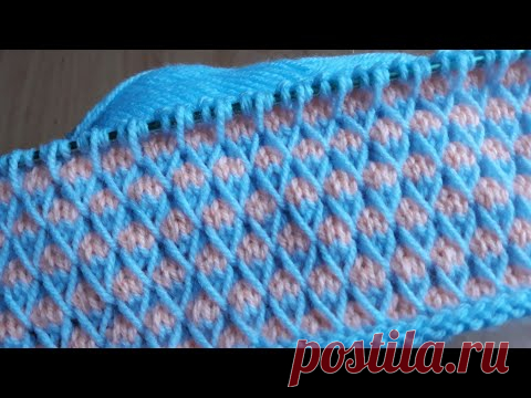 Красивый узор спицами для детской кофточки, шапочки, свитера, пледа.