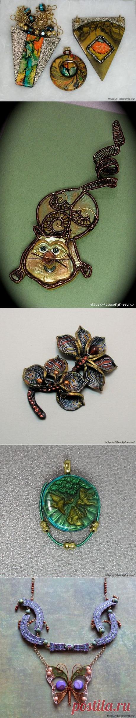 Мастера полимерных украшений. Betty Jo Hendershott из США