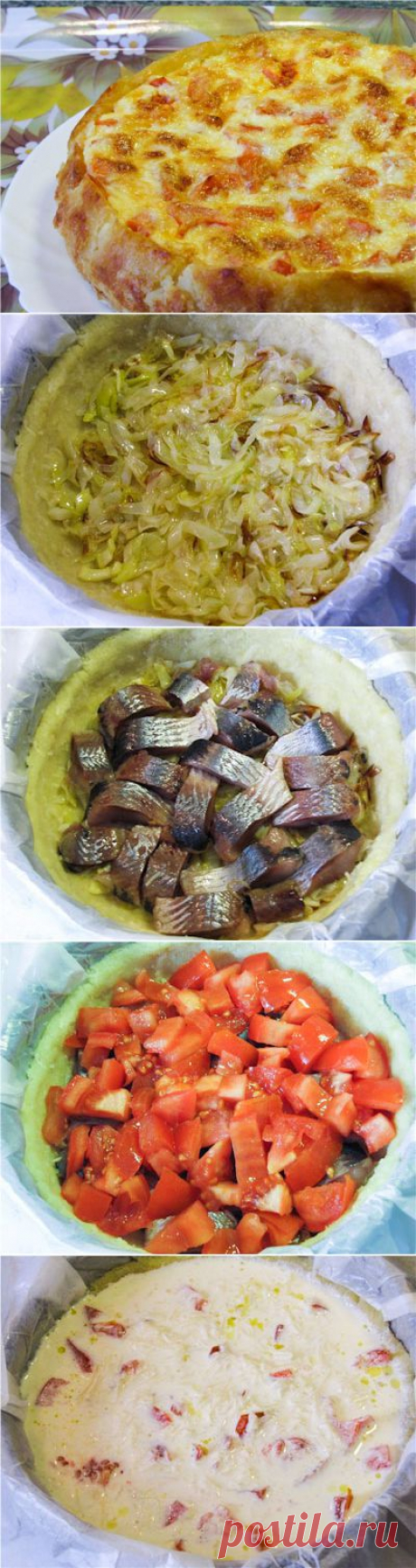 Как испечь  вкусный пирог  с селедкой