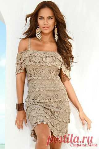 Платье цвета пыльной розы - Вязание - Страна Мам