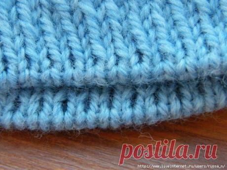 Набор петель для резинки 1 х 1 &quot;волшебным&quot; способом.Видео МК