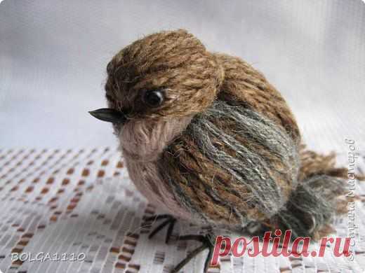 Делаем воробушка из пряжи / Удивительная еда!
