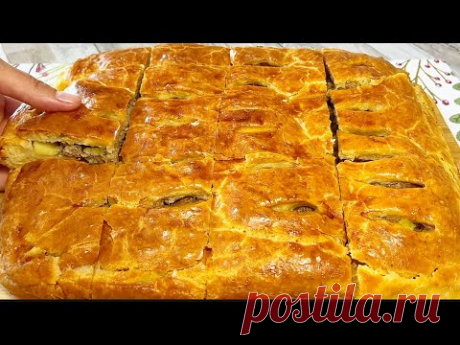 Быстрое тесто для Пирога с Любой начинкой!Мясной Пирог с Картофелем на Скорую руку!Тает во рту!