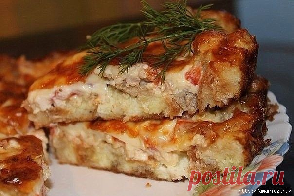 Рецепты быстрых и сытных пирогов.
