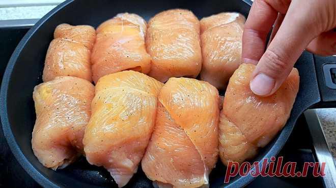 Беру куриную грудку и готовлю вкусное блюдо: удачный рецепт из простых продуктов | Веселая... Рецепт горячего блюда из курицы