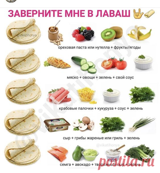 Рулеты из лаваша