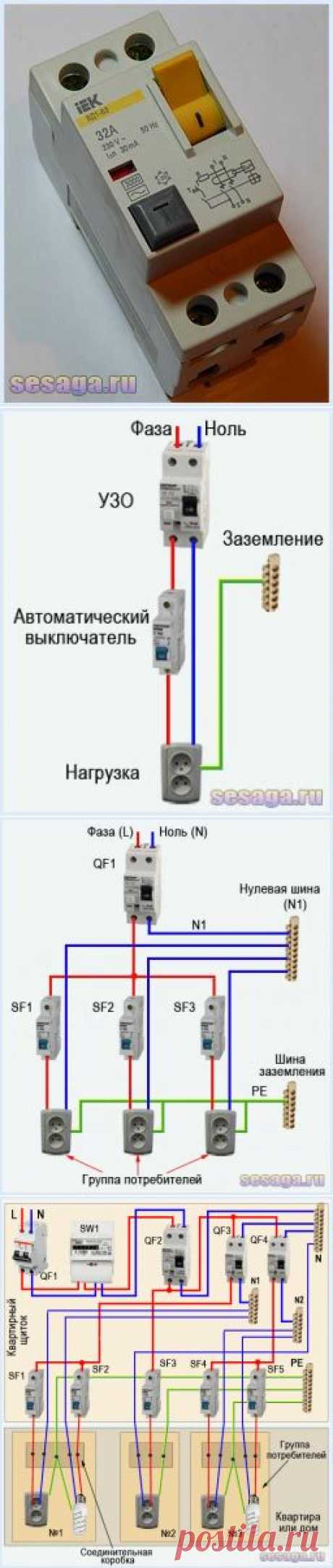 Как правильно подключить УЗО | Для дома, для семьи