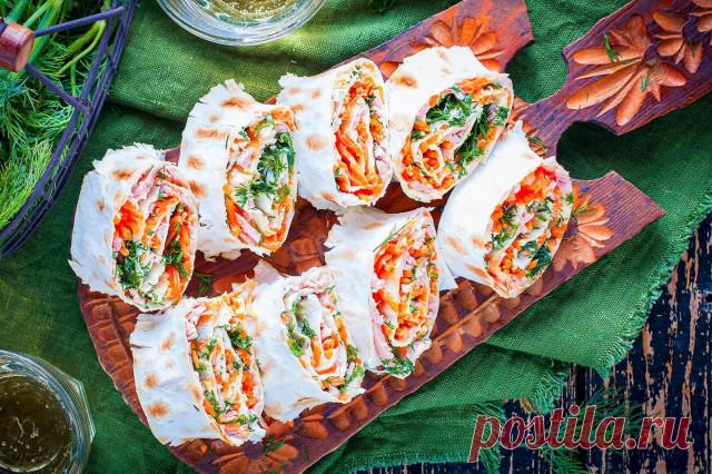 Лаваш с корейской морковкой и 15 похожих рецептов: фото, калорийность, отзывы - 1000.menu