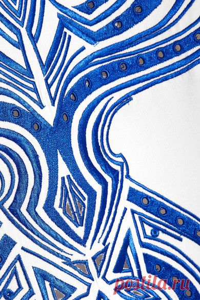 Emilio Pucci | Embroidered silk-cady kaftan | NET-A-PORTER.COM
