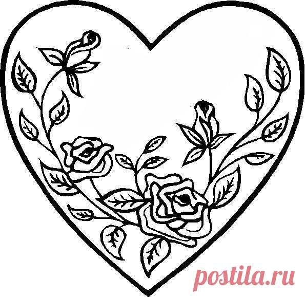 Сердца. Трафареты.