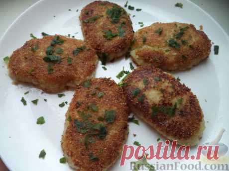 Котлеты из капусты  с картофелем на  RussianFood.com