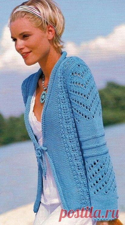 Вяжем ажурный жакет к лету. | Вяжу для души | Яндекс Дзен