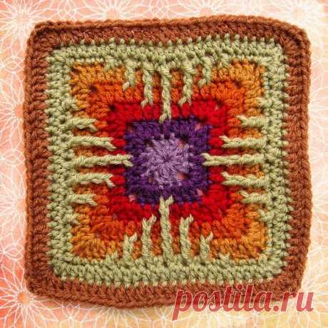 Мотив для афганского. Designs By Muggins Kitten's Claw