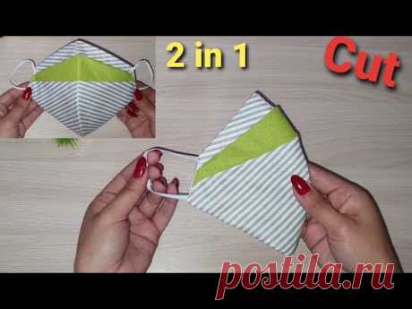 New Style🔥🔥 Very Breathable😷No Fog On Glasses Plate Face Mask Sewing Tutorial