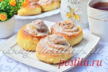 Булочки с корицей "Синнабон": рецепт с фото