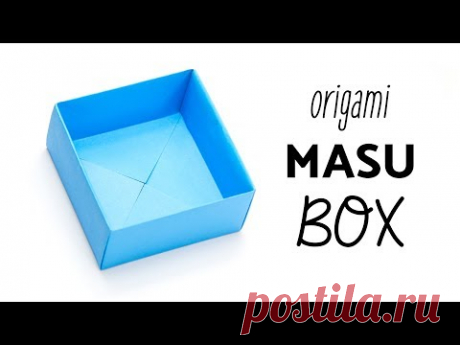 Easy Origami Masu Box Tutorial - Easiest Method - Paper Kawaii