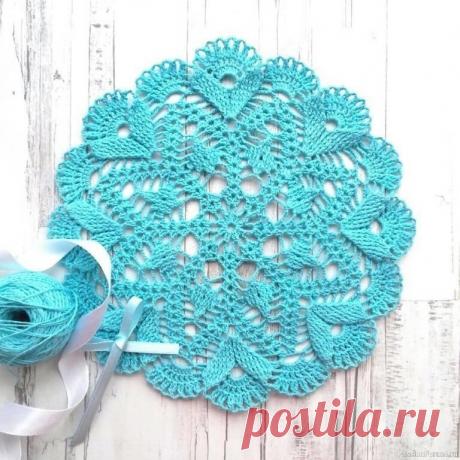 Рельефные салфеточки. Схема | Вязаные крючком аксессуары