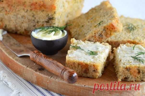 Хлеб к пиву с сыром и укропом.