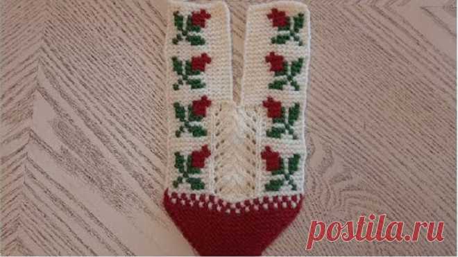 НОВИНКА 2021 : Классные тапочки-следки на двух спицах без швов ( 1 ЧАСТЬ )