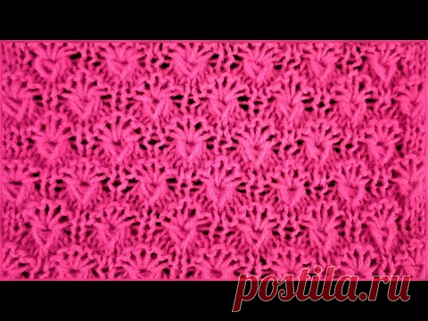 КРАСИВЫЙ АЖУРНЫЙ УЗОР СПИЦАМИ 