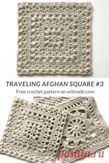 Crochet Afghan Square #3 - Tulips from Holland by Wilmade