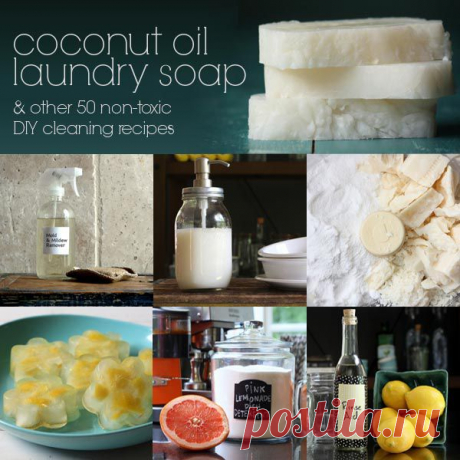 Coconut Oil Landry Soap &amp; 50 Other Non-Toxic Cleaning Recipes (Review + Giveaway)