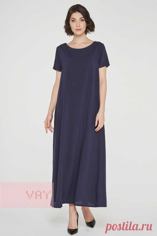 Летние платья от марки VAY. Женские летние платья VAY (артикул 191-3486), цветовое решение Саргассово море. Ещё больше женских платьев марки ВЭЙ на оптовом сайте производителя VAY - Ньювэй.ру https://www.newvay.ru