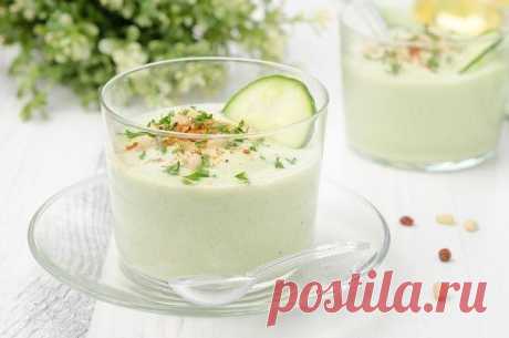 Проще простого! Холодный суп из огурца и авокадо — Вкусные рецепты