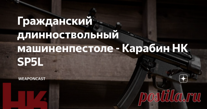Гражданский длинноствольный машиненпестоле - Карабин HK SP5L Вслед за гражданской 