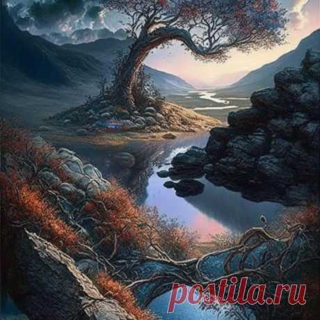 Пейзажи фэнтези книг