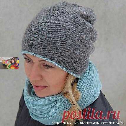#вязание#спицами#крючком#начинающим#детям#женщинам#мужчинам
Шапка спицами (узор)