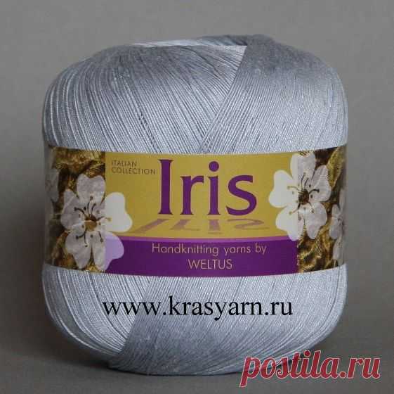 Тонкий итальянский хлопок Ирис
Пряжа Iris Weltus
Состав: 100% мерсеризованный хлопок
50 г – 450 м
Производитель: Италия