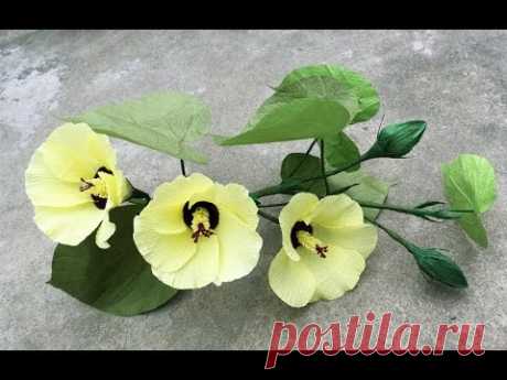 ABC TV | How To Make Hibiscus Tiliaceus Paper Flowers From Crepe Paper - Craft Tutorial