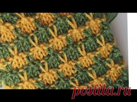 Оригинально и легко. Ленивый жаккард для мужского свитера спицами. 252