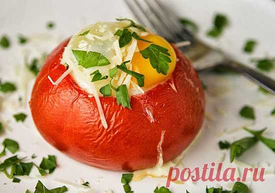 Помидоры с яйцом внутри | Самые популярные и самые вкусные рецепты с видео
