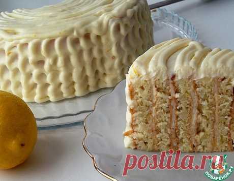 Итальянский лимонный торт с вертикальными коржами – кулинарный рецепт