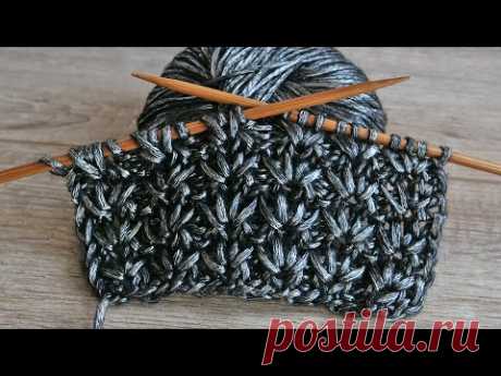 Узор «Спаржа» спицами | «Asparagus» knitting pattern