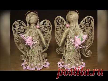 Красивые идеи поделок из джута. Подарок на любой праздник. DIY Джутовая филигрань