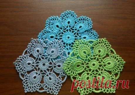 Ажурные салфетки крючком