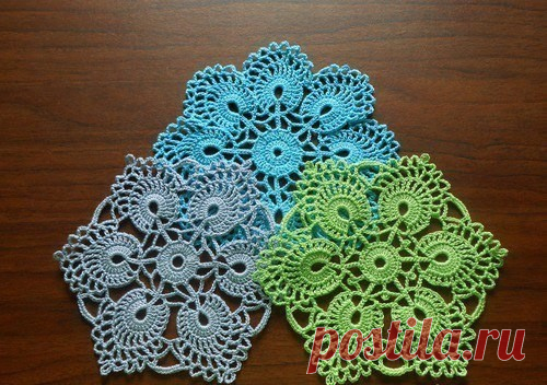 Ажурные салфетки крючком