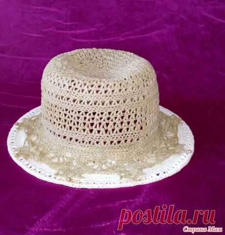 Льняная шляпка и мини-сумочка - Вязание - Страна Мам